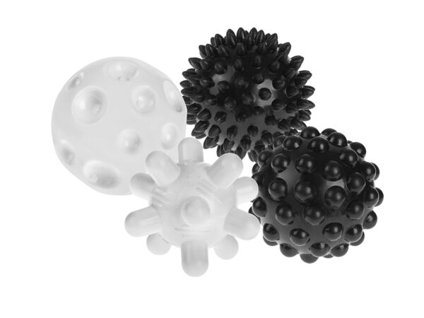 Piłki sensoryczne czarno-białe 4 szt. – Tullo1