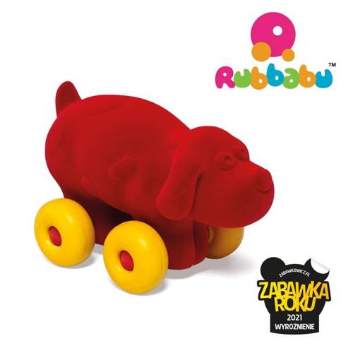Sensoryczny pojazd Pies czerwony – Rubbabu