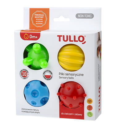 Piłki sensoryczne 4 szt. – Tullo